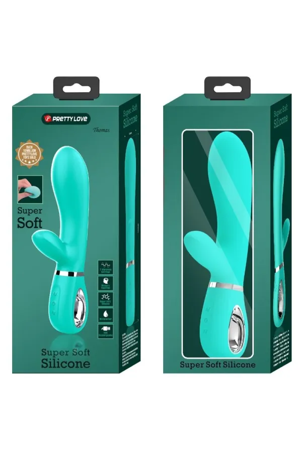 Thomas Multifunktions-G-Spot-Vibrator Aqua Green von Pretty Love Flirtation