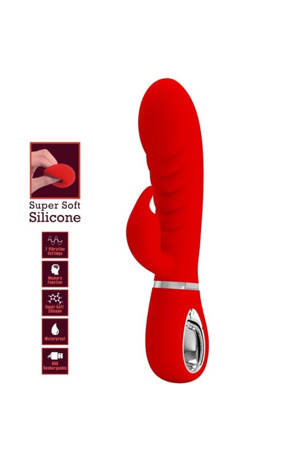 Prescott Multifunktions-G-Spot-Vibrator Rot von Pretty Love Flirtation kaufen | Fesselliebe