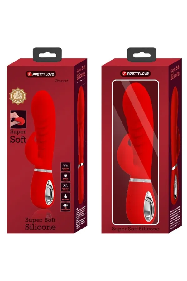 PRETTY LOVE - PRESCOTT MULTIFUNKTIONS-G-SPOT-VIBRATOR ROT kaufen - Fesselliebe