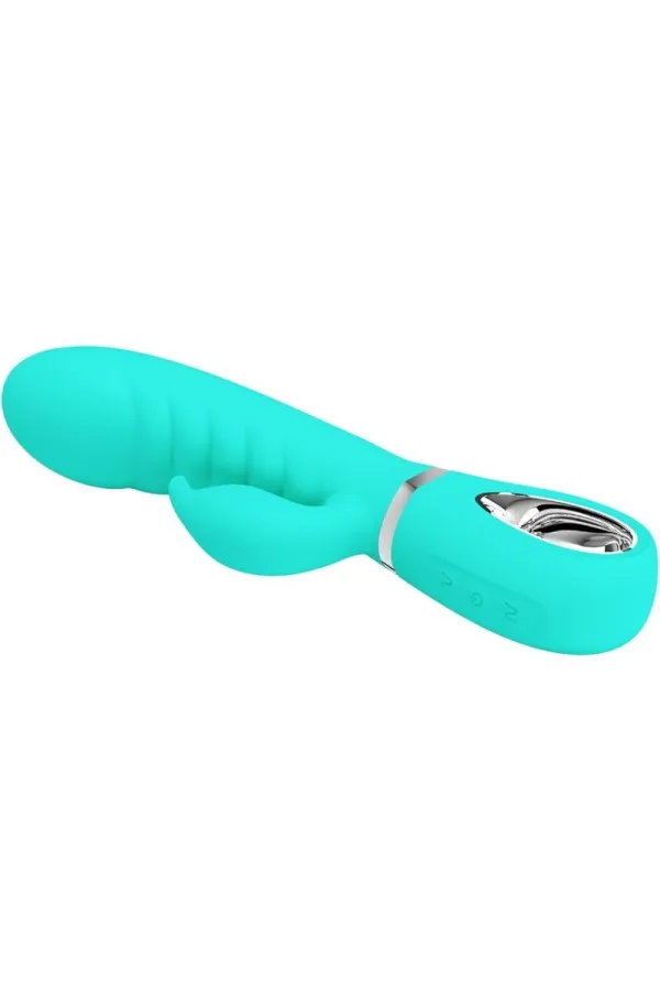 PRETTY LOVE - PRESCOTT MULTIFUNKTIONS-G-SPOT-VIBRATOR AQUA GREEN kaufen - Fesselliebe