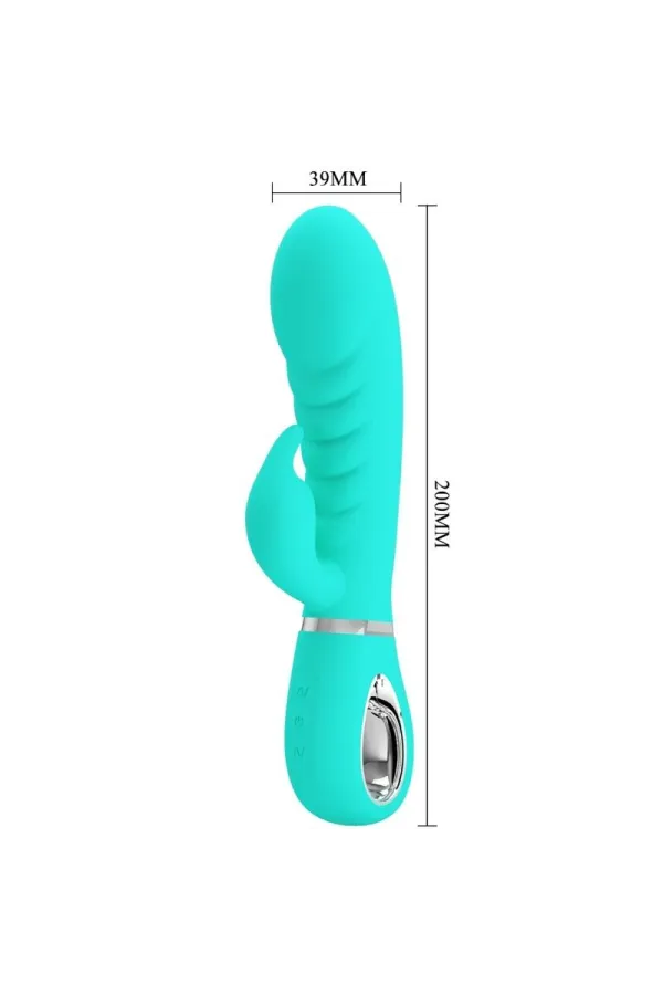 PRETTY LOVE - PRESCOTT MULTIFUNKTIONS-G-SPOT-VIBRATOR AQUA GREEN kaufen - Fesselliebe