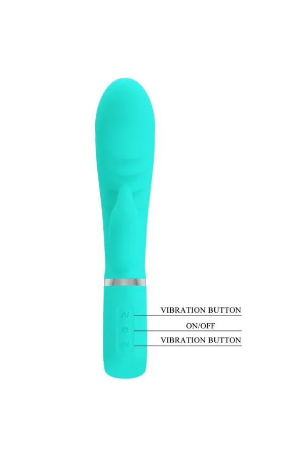 PRETTY LOVE - PRESCOTT MULTIFUNKTIONS-G-SPOT-VIBRATOR AQUA GREEN kaufen - Fesselliebe