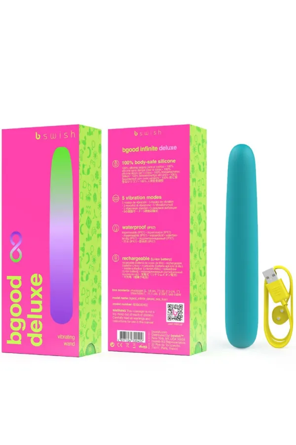 Bgood Infinite Deluxe Wiederaufladbarer Vibrator Blaues Silikon von B Swish kaufen - Fesselliebe