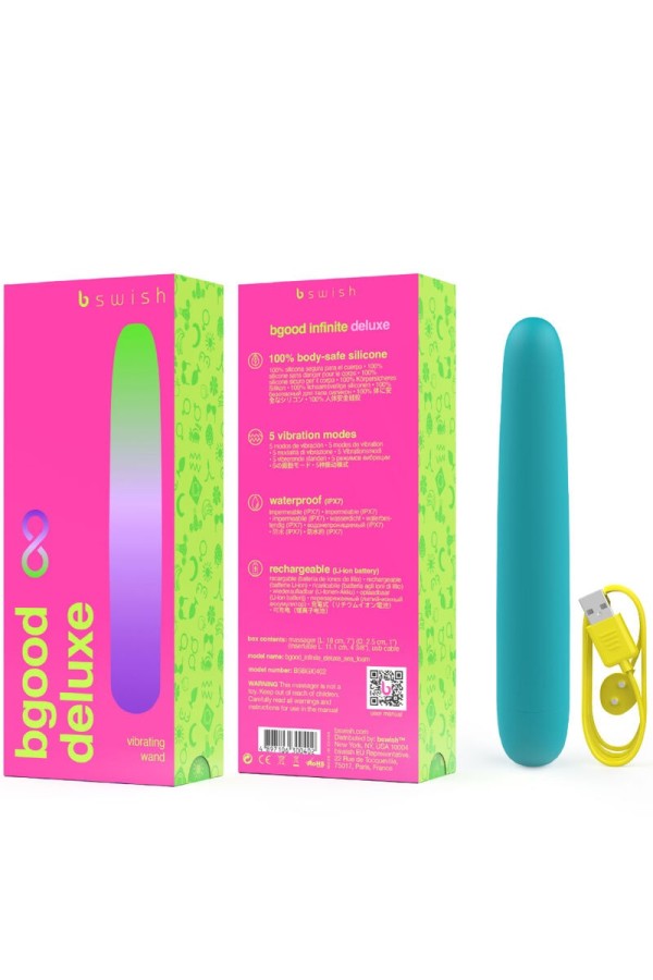 Bgood Infinite Deluxe wiederaufladbarer Vibrator Blaues Silikon von B Swish kaufen | Fesselliebe