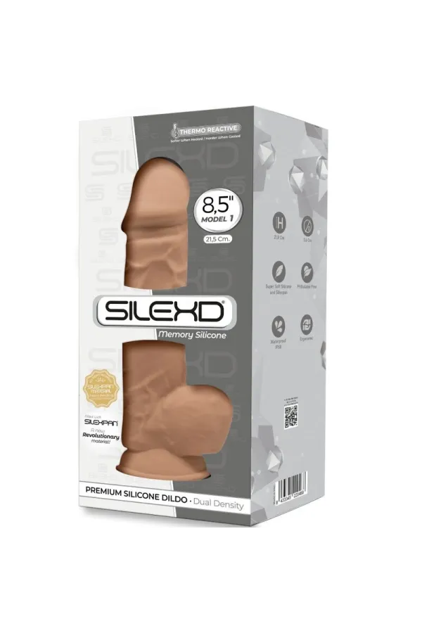 Modell 1 Realistischer Dildo Premium Silexpan Silikon Karamell 21,5 cm von Silexd kaufen - Fesselliebe