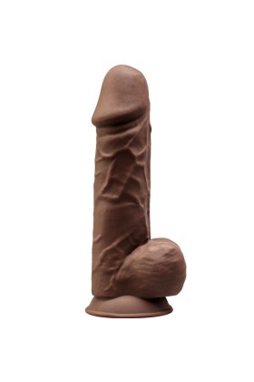 Model 1 realistischer Penis Premium Silexpan Silikon Braun 21.5 cm von Silexd kaufen | Fesselliebe