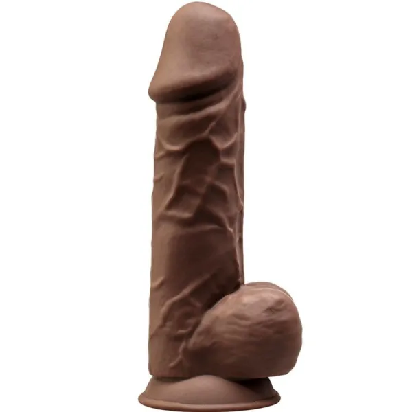 Model 1 realistischer Penis Premium Silexpan Silikon Braun 21.5 cm von Silexd kaufen | Fesselliebe