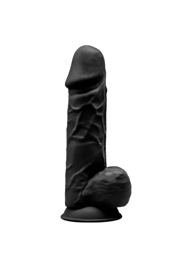 Modell 1 Realistischer Dildo Premium Silexpan Silikon Schwarz 21,5 cm von Silexd kaufen - Fesselliebe