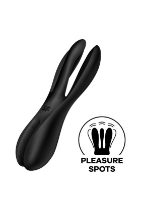 Threesome 2 Vibrator Schwarz von Satisfyer Vibrator kaufen | Fesselliebe