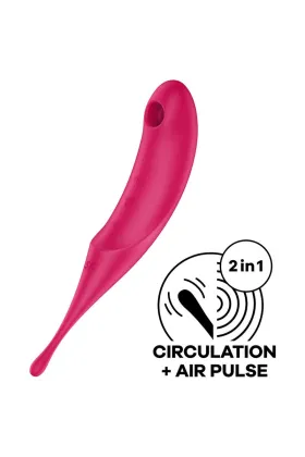 Twirling Pro Air Pulse Stimulator & Vibrator Rot von Satisfyer Air Pulse