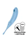 Twirling Pro Stimulator und Vibrator - Blau von Satisfyer Air Pulse kaufen - Fesselliebe