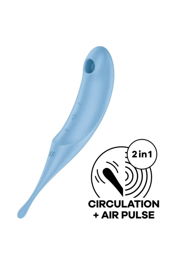 Twirling Pro Stimulator und Vibrator - Blau von Satisfyer Air Pulse kaufen - Fesselliebe