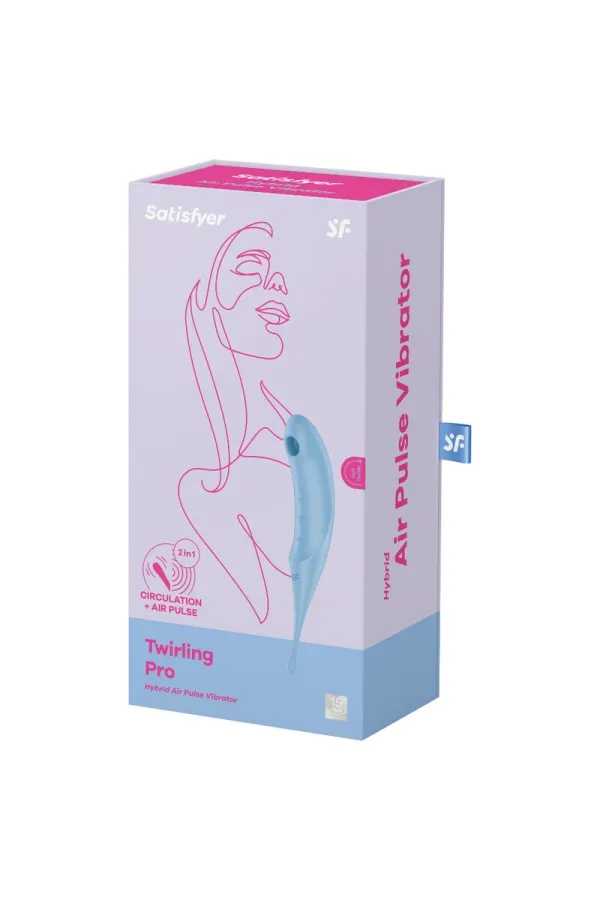 Twirling Pro Stimulator und Vibrator - Blau von Satisfyer Air Pulse kaufen - Fesselliebe