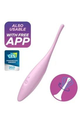 Twirling Joy Clit Tip Vibrator Rosa von Satisfyer Connect