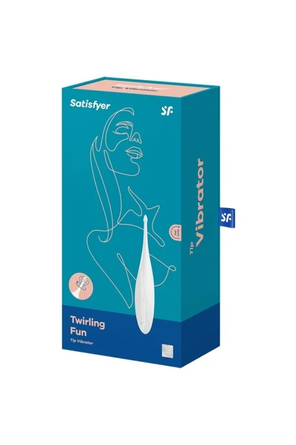 Twirling Fun Tip Vibrator - Weiss von Satisfyer Vibrator kaufen - Fesselliebe