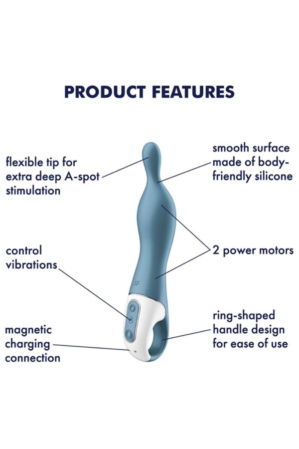 Amazing 1 Aspot Vibrator Blau von Satisfyer Vibrator kaufen | Fesselliebe