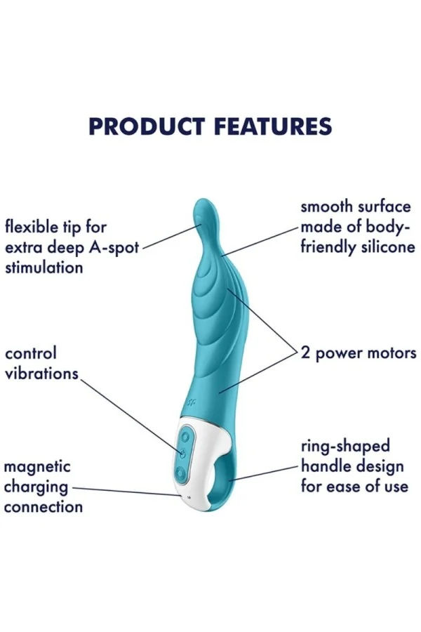 A-Mazing 2 A-Spot Vibrator Türkis von Satisfyer Vibrator kaufen - Fesselliebe