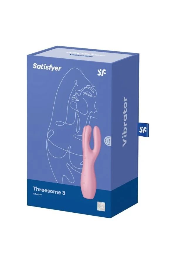 Threesome 3 Vibrator - Rosa von Satisfyer Vibrator kaufen - Fesselliebe