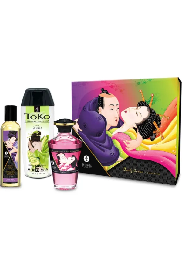 3-teiliges Massage-Set „Fruity Kisses“ mit fruchtigen Aromen 380ml von Shunga kaufen - Fesselliebe