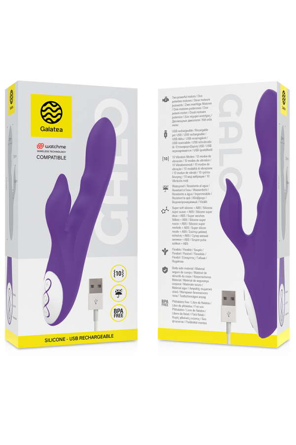 Galo Lilac Vibrator Kompatibel mit Watchme Wireless Technology von Galatea kaufen | Fesselliebe