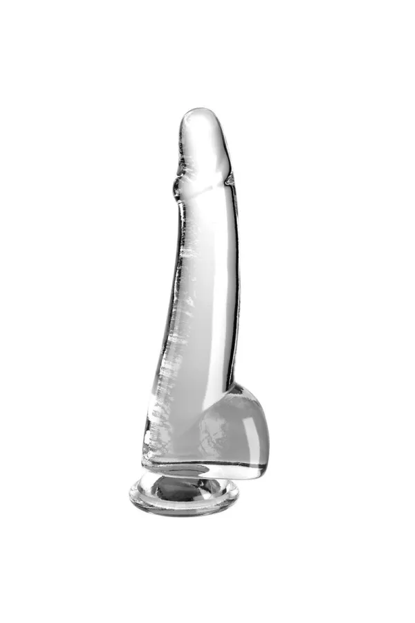 King Cock Clear - Dildo mit Hoden 19 Cm Transparent kaufen - Fesselliebe