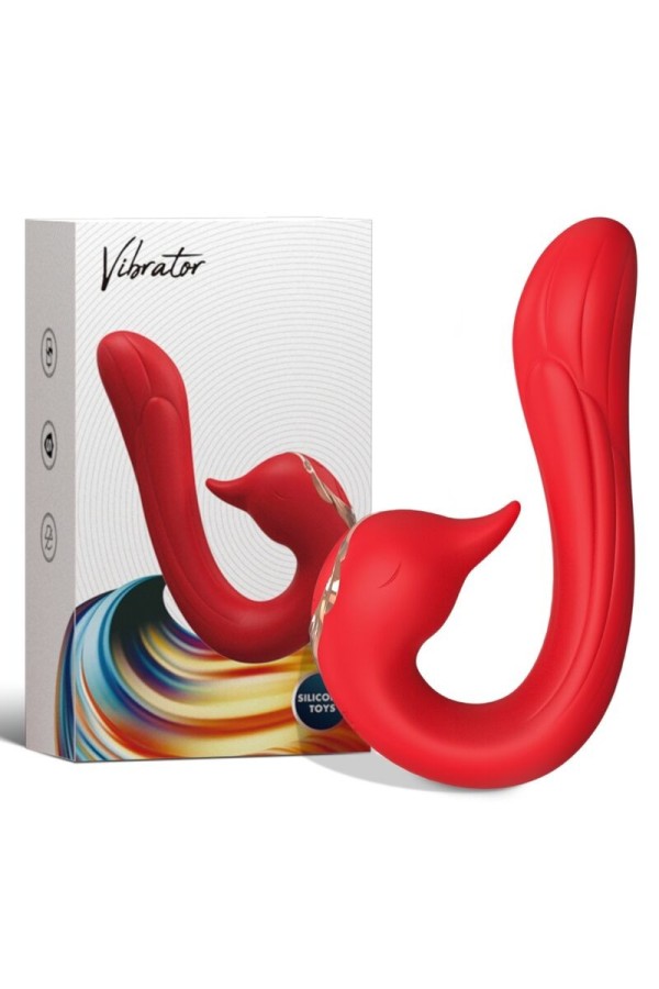 Delfin Vibrator Multiposition & Wärmeeffekt Rot von Armony Vibrators kaufen | Fesselliebe