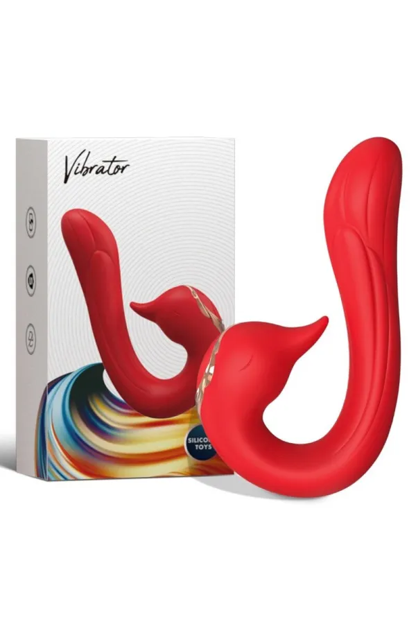 Delfin Vibrator Multiposition & Wärmeeffekt Rot von Armony Vibrators