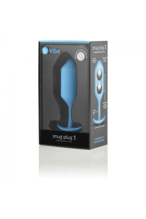 Snug Anal Plug 3 Blau von B-Vibe kaufen - Fesselliebe