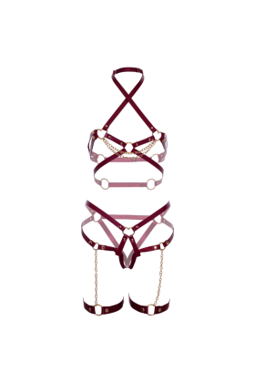 Harness BH & Heart Garter S von Leg Avenue Kink kaufen | Fesselliebe