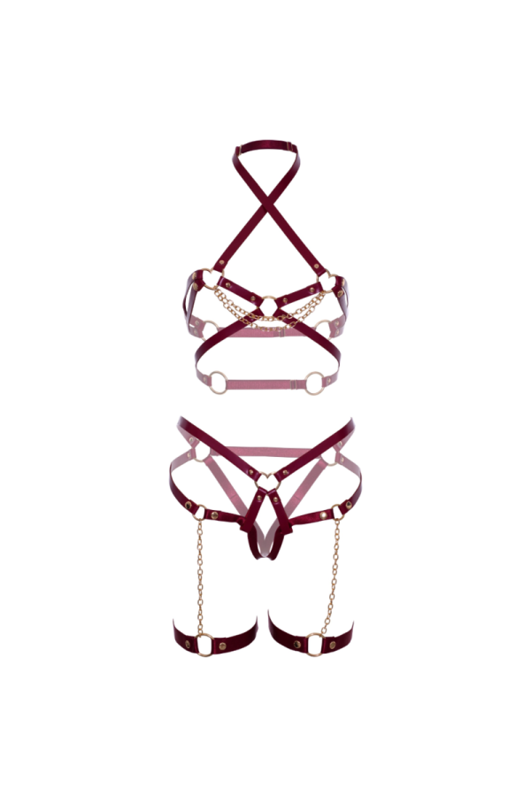 Harness BH & Heart Garter S von Leg Avenue Kink kaufen | Fesselliebe