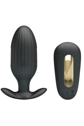 Kelly Plug Anal wiederaufladbarer Vibrator Schwarz von Pretty Love Bottom kaufen | Fesselliebe