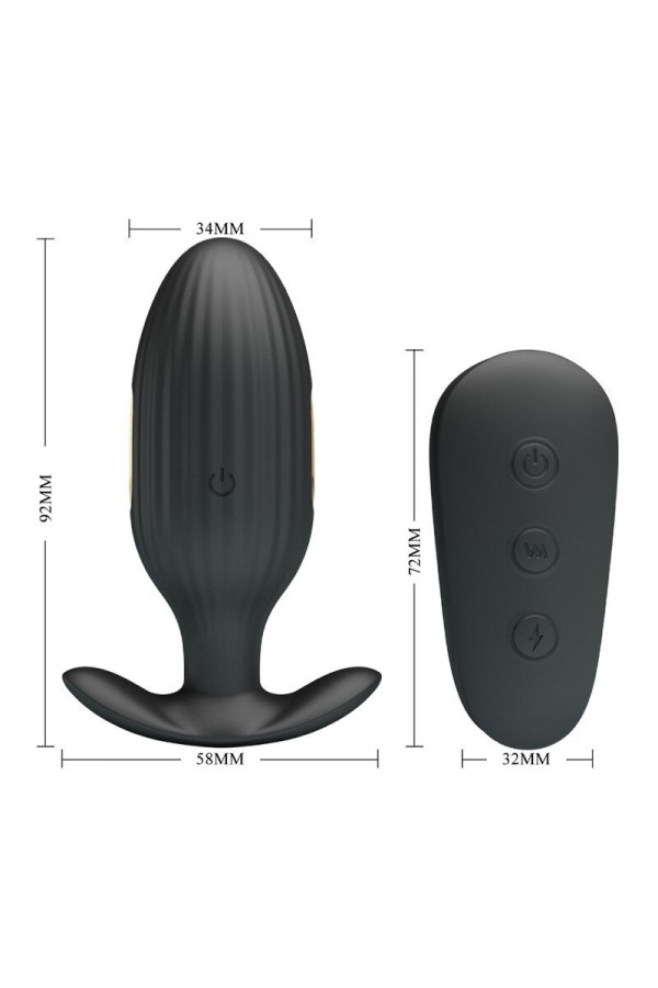 Kelly Plug Anal wiederaufladbarer Vibrator Schwarz von Pretty Love Bottom kaufen | Fesselliebe