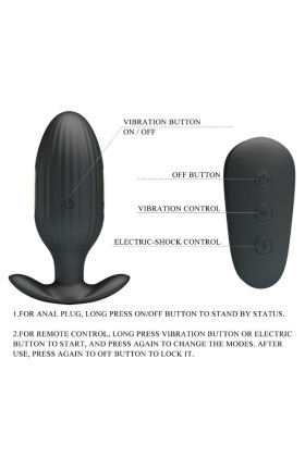 Kelly Plug Anal wiederaufladbarer Vibrator Schwarz von Pretty Love Bottom kaufen | Fesselliebe
