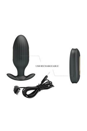 Kelly Plug Anal wiederaufladbarer Vibrator Schwarz von Pretty Love Bottom kaufen | Fesselliebe