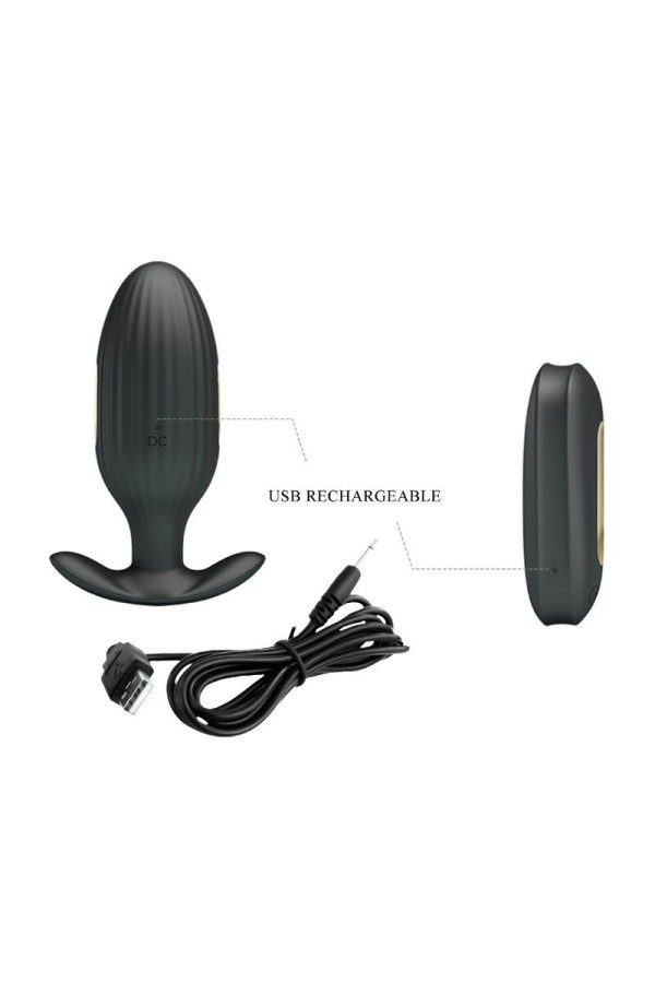 Kelly Plug Anal wiederaufladbarer Vibrator Schwarz von Pretty Love Bottom kaufen | Fesselliebe
