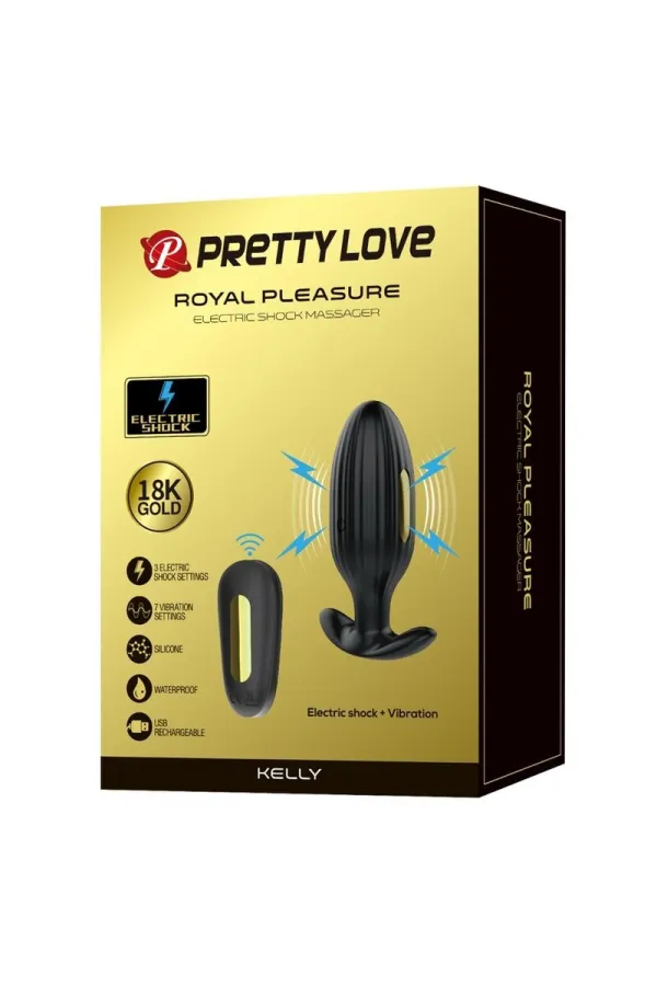 Kelly Plug Anal Wiederaufladbarer Vibrator Schwarz von Pretty Love Bottom kaufen - Fesselliebe