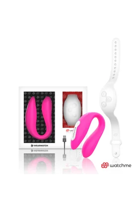 Watchme Dual Technology Vibrator Fuchsia / Snow von Wearwatch