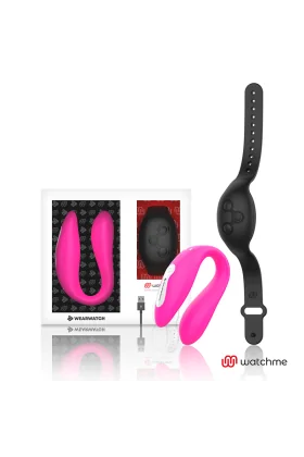 Watchme Dual Technology Vibrator Fuchsia/Azabache von Wearwatch