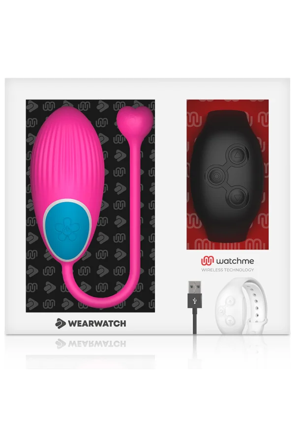 Egg Wireless Technology Uhr Fuchsia / Jet Schwarz von Wearwatch kaufen - Fesselliebe