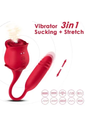 Roseknigth Leckt Vibrierenden Clit und Vibrator Rot von Armony Stimulators