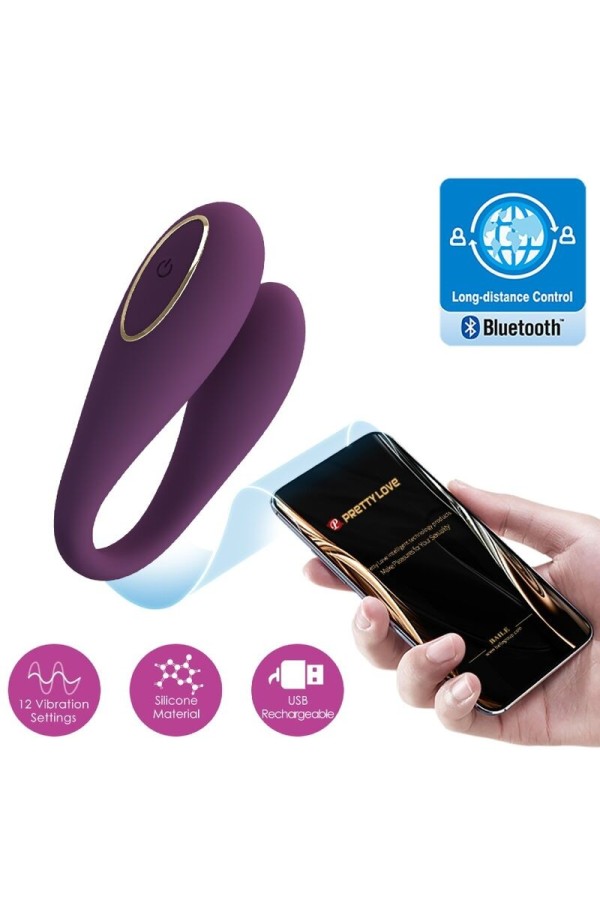 August Remote Global Doppelt Vergnügen Vibrator von Pretty Love C-Type kaufen | Fesselliebe