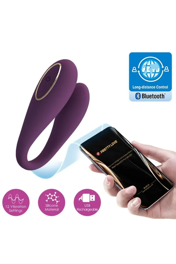 PRETTY LOVE - AUGUST REMOTE GLOBAL DOPPELT VERGNÜGEN VIBRATOR kaufen - Fesselliebe