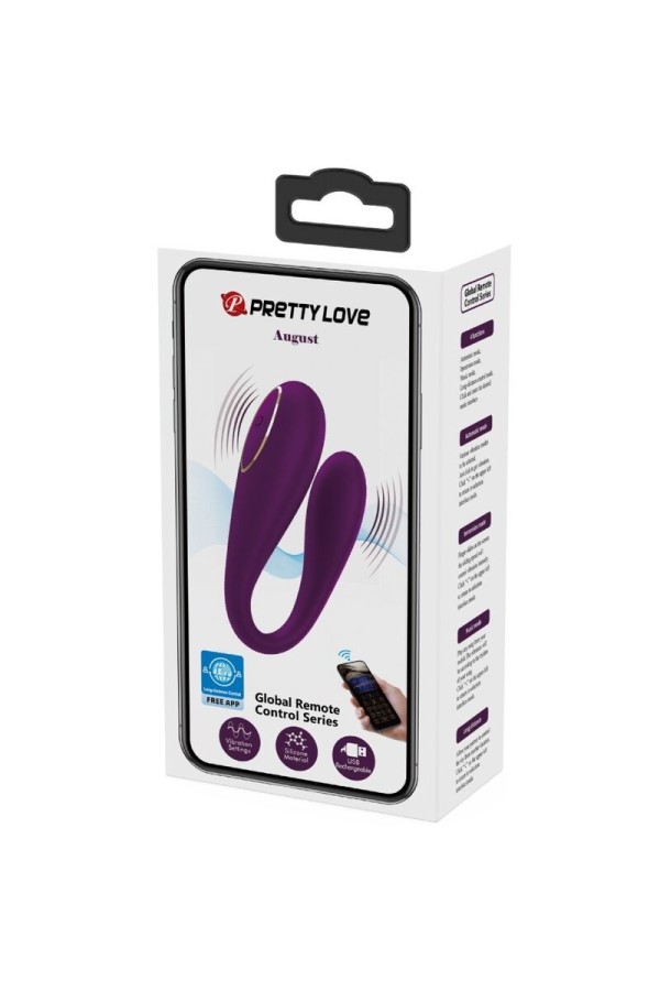 August Remote Global Doppelt Vergnügen Vibrator von Pretty Love C-Type kaufen | Fesselliebe