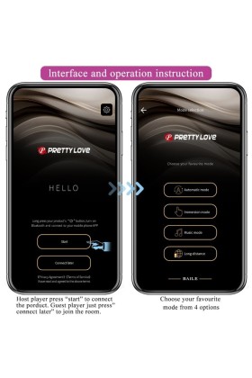 August Remote Global Doppelt Vergnügen Vibrator von Pretty Love C-Type kaufen | Fesselliebe