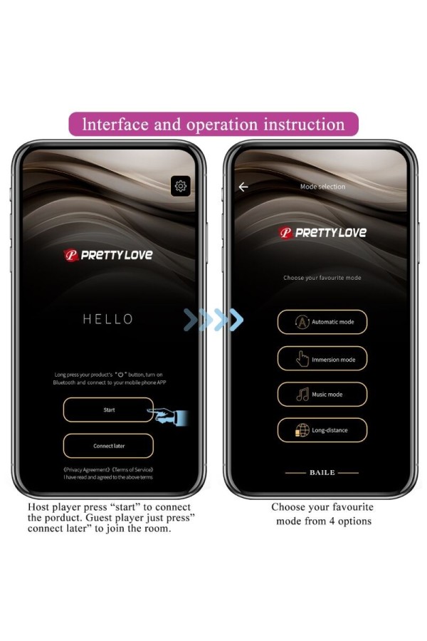 August Remote Global Doppelt Vergnügen Vibrator von Pretty Love C-Type kaufen | Fesselliebe
