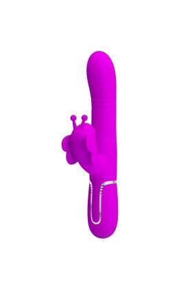Multifunktions-Kaninchenvibrator 4 in 1 Schmetterling Fuchsia von Pretty Love Flirtation kaufen | Fesselliebe