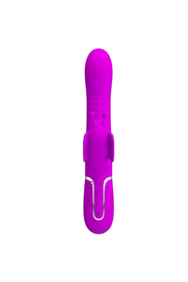 Multifunktions-Kaninchenvibrator 4 in 1 Schmetterling Fuchsia von Pretty Love Flirtation kaufen | Fesselliebe