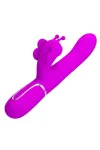 Multifunktions-Kaninchenvibrator 4 in 1 Schmetterling Fuchsia von Pretty Love Flirtation