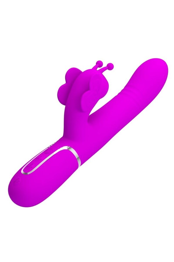 Multifunktions-Kaninchenvibrator 4 in 1 Schmetterling Fuchsia von Pretty Love Flirtation kaufen | Fesselliebe