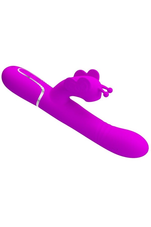 Multifunktions-Kaninchenvibrator 4 in 1 Schmetterling Fuchsia von Pretty Love Flirtation kaufen | Fesselliebe